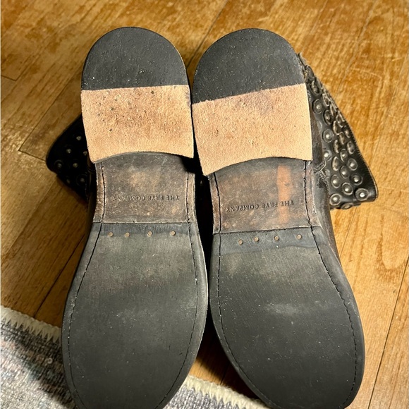 Frye Black Studded Ankle Boots - Picture 4 of 7